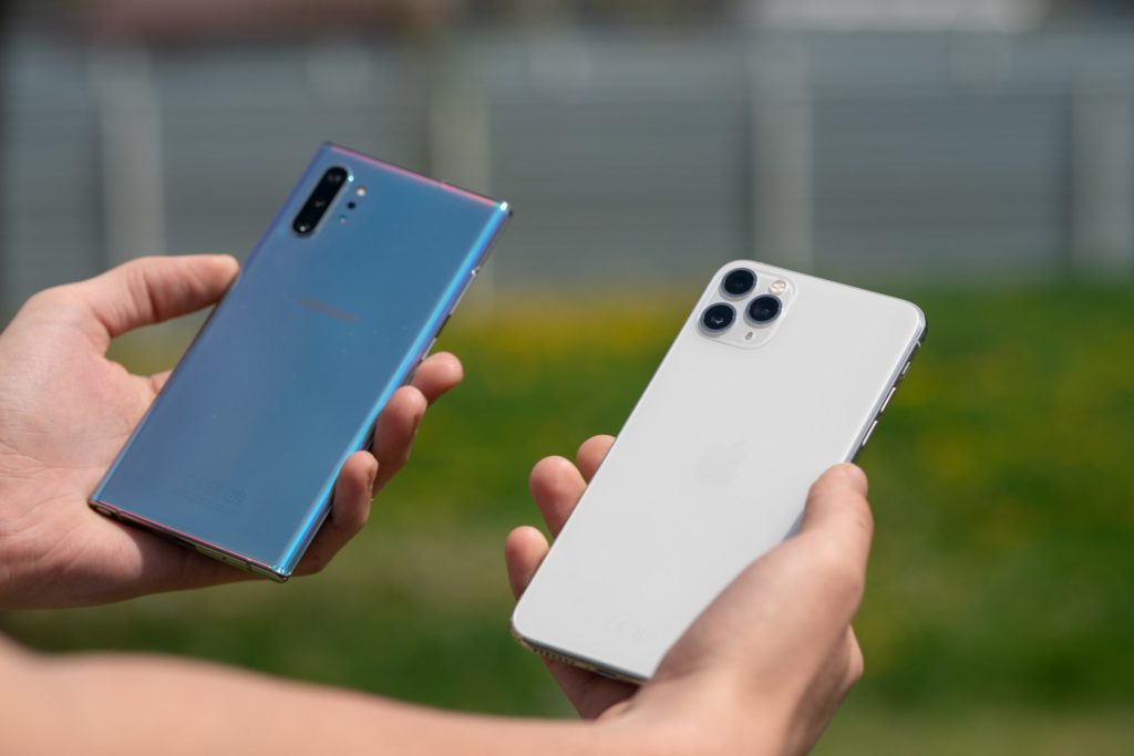 a person holding a phone