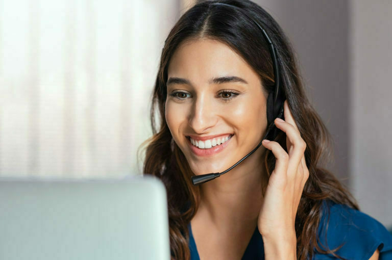 a woman talking on a cell phone